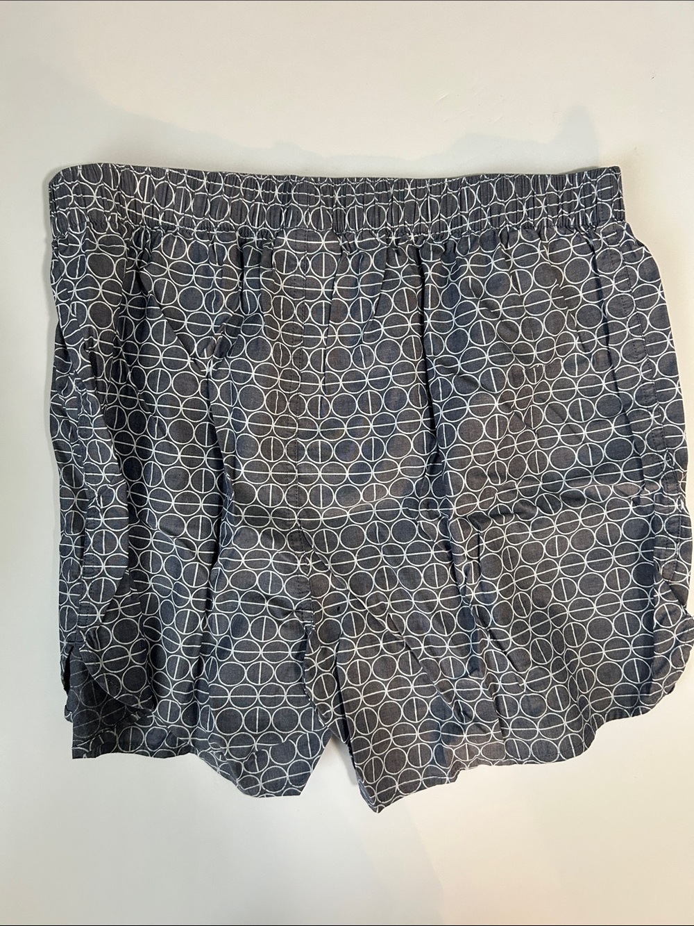 Lacoste Men’s Gray Boxers with White Geometric Circles - Picture 3 of 3